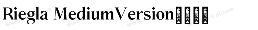 Riegla MediumVersion字体转换
